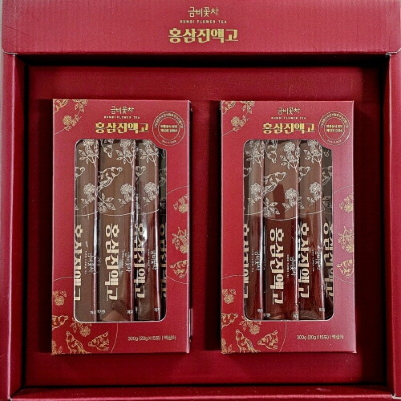 삼척몰,금비꽃차 홍삼진액고 스틱세트